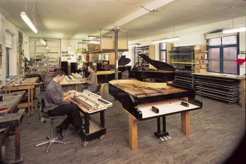 德国的钢琴生产工厂