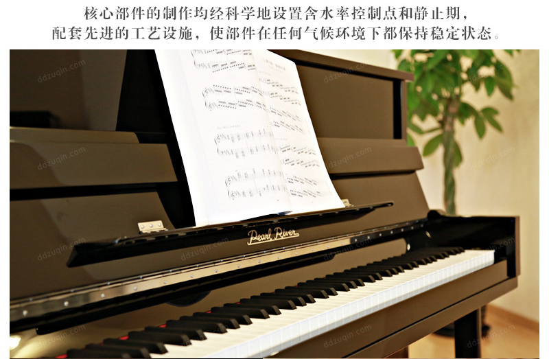 珠江JY120钢琴的部件具有高度的稳定性